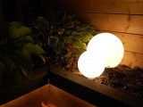 outdoor glowing orbs