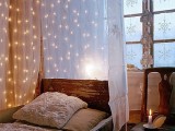 Holiday Lights In A Bedroom