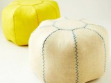 moroccan-inspired pouf