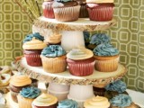 woodsy cupcake stand