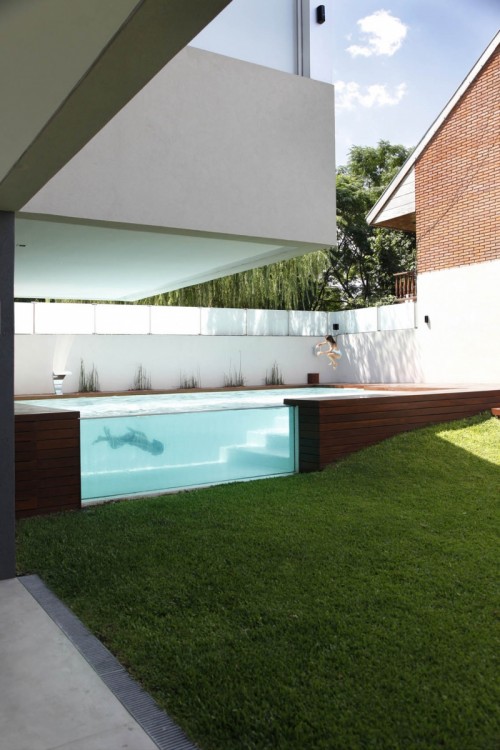 Modern House With Above-Ground Swimming Pool