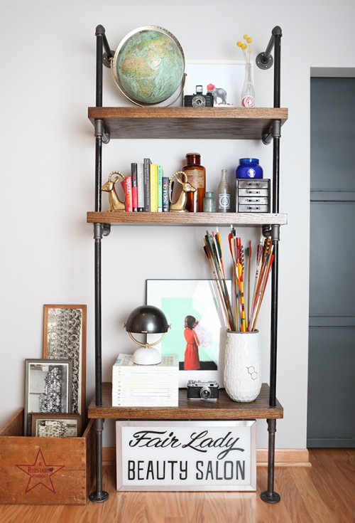 How To Build An Industrial Pipe Shelf