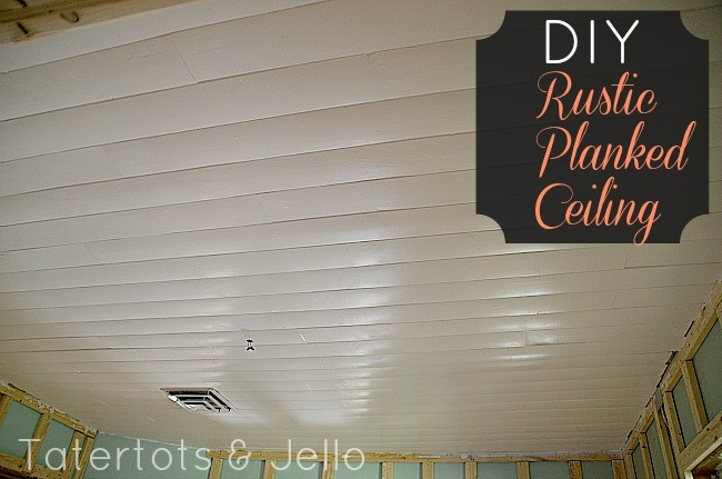 rustic planked ceiling