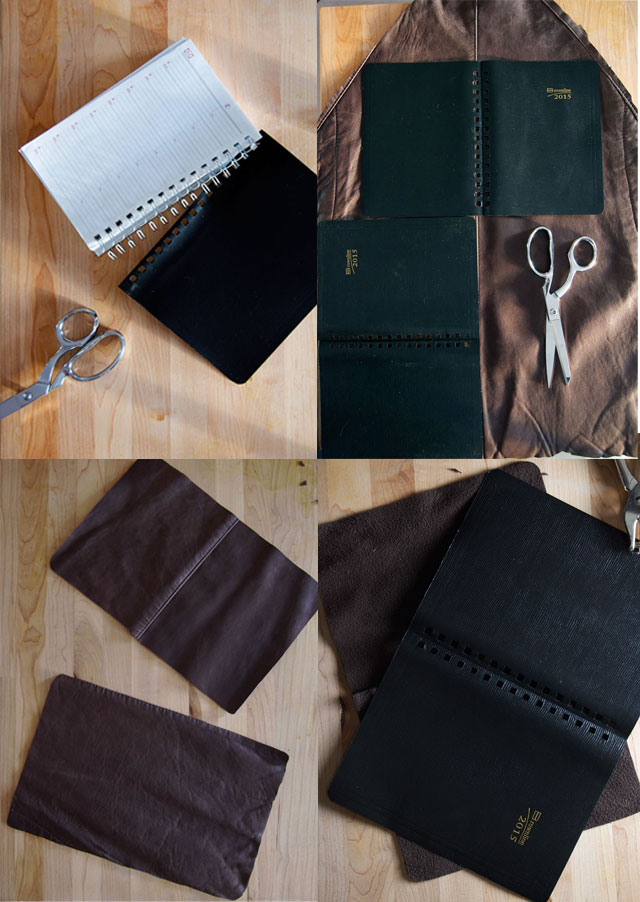 How to decorate a day planner with leather  2