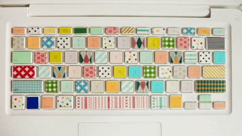 How To Decorate A Laptop Keyboard Using Washi Tape