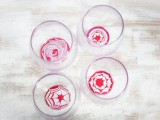 peppermint marbled glasses