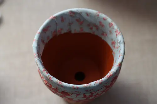 How To Decorate Pots Using Fabric