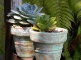 How To Distress Terra Cotta Planters