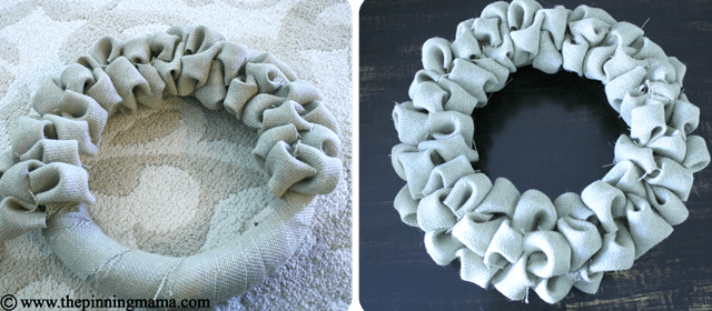 How To Make A Burlap Bubble Wreath