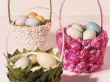 How To Make A Flower Basket For The Easter Table