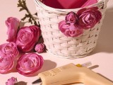 How To Make A Flower Basket For The Easter Table
