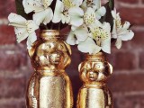 How To Make A Gold Honey Bear Vase