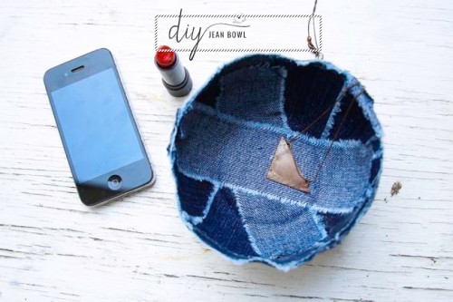 How To Make A Patchwork Jean Bowl