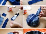 How To Make A Patchwork Jean Bowl