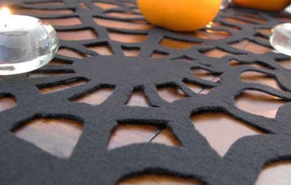 How To Make A Spiderweb Table Runner For Halloween