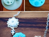 How To Make Aflower Necklace Of Epoxy Clay