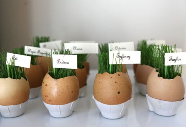 How To Make Easter Egg Cups With Grass