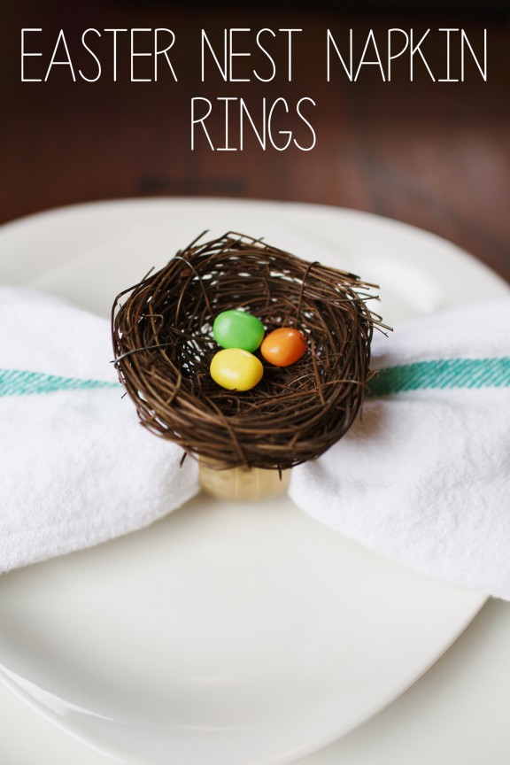 How To Make Easter Nest Napkin Rings