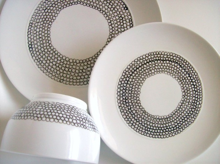 How To Paint Porcelain Plates And Bowls