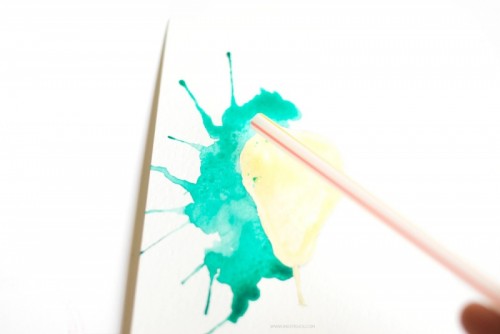How To Paint With Watercolors Using Straws