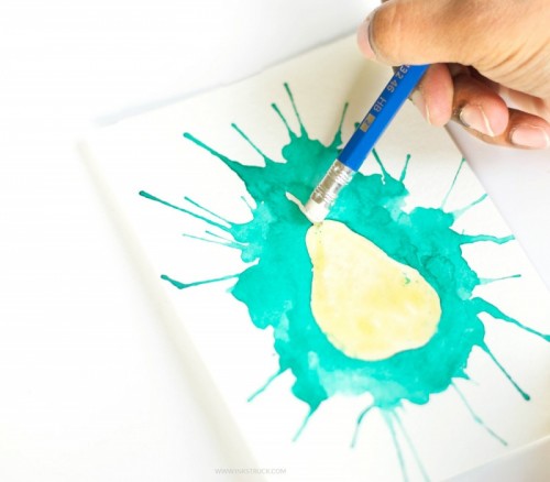 How To Paint With Watercolors Using Straws