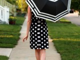 fashionable striped umbrella