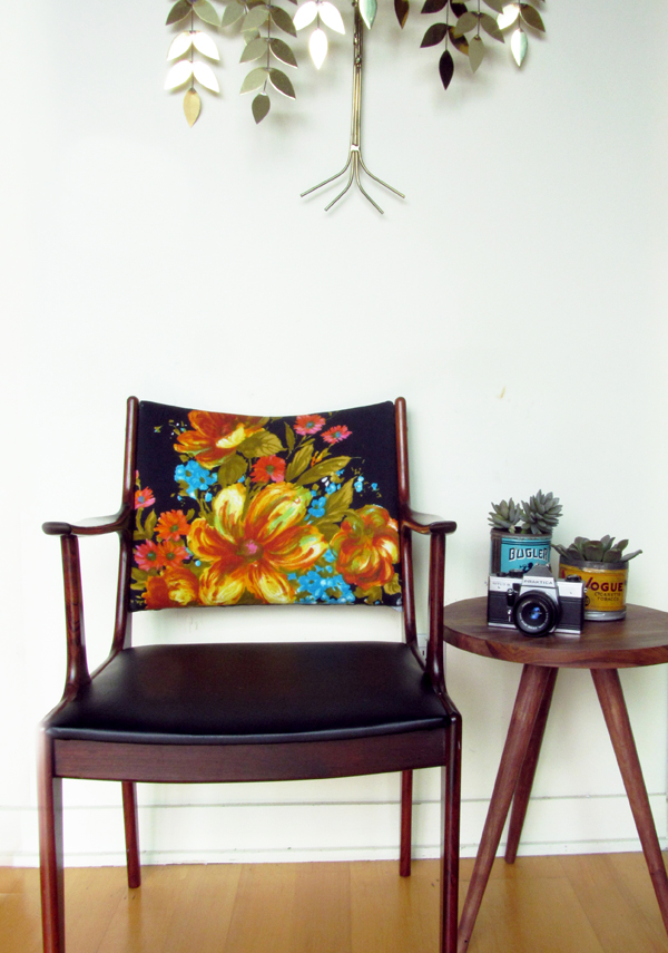 How To Renovate Chair With Vintage Fabric