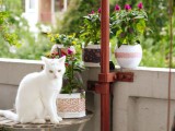 How To Renovate Old Planters With Fabric