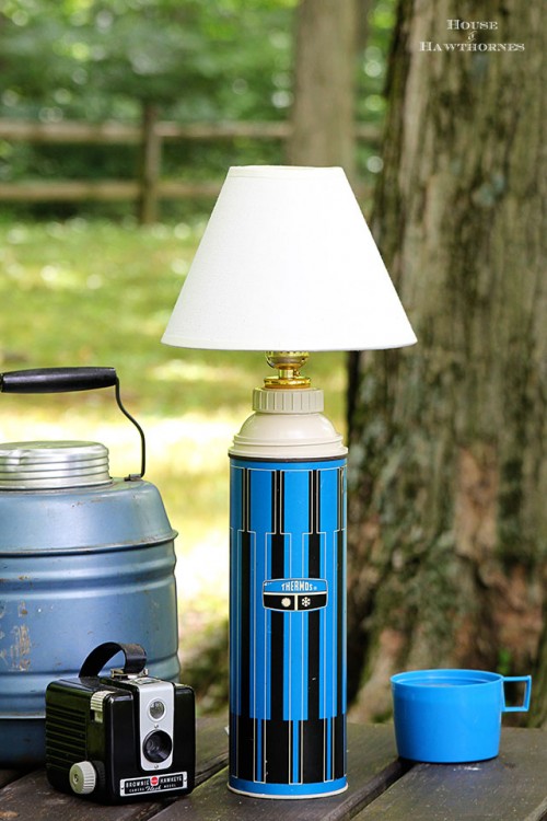 How To Turn A Vintage Thermos Into A Lamp