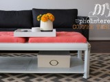 How To Upholster And Paint A Coffee Table