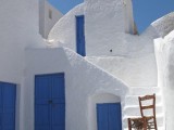 whitewashed Greek walls