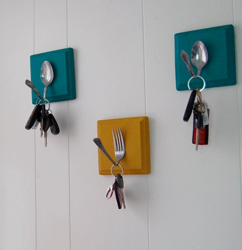 DIY Kitchen Utensil Key Rack (via designsponge)