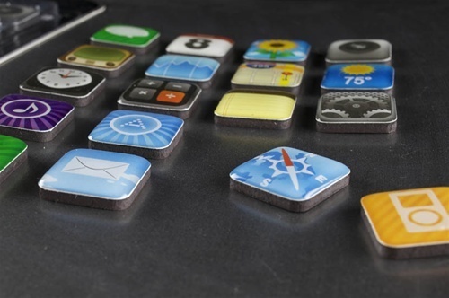 Magnets To Turn Your Fridge Into a Giant iPhone