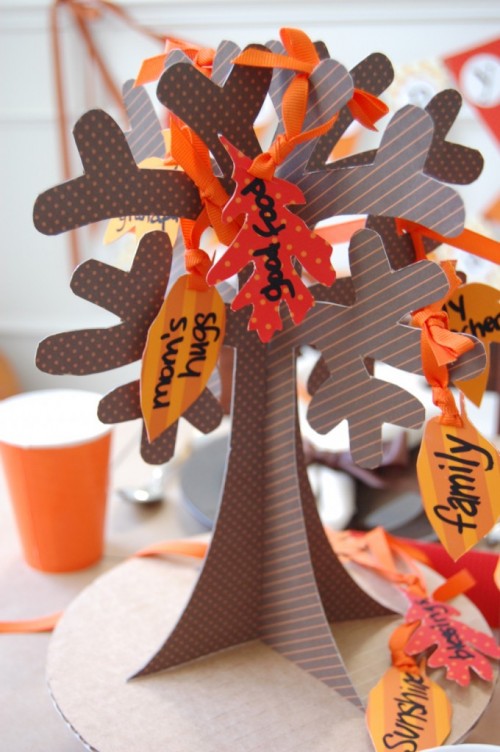 Kids Thanksgiving Paper Tree
