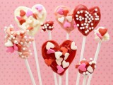 DIY valentine candy pops