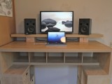 Large Diy Standing Desk With A Lot Of Storage