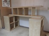 Large Diy Standing Desk With A Lot Of Storage