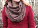 suede infinity scarf