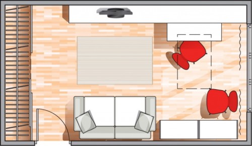 Living Room Plus Home Office Plus Lounge Area