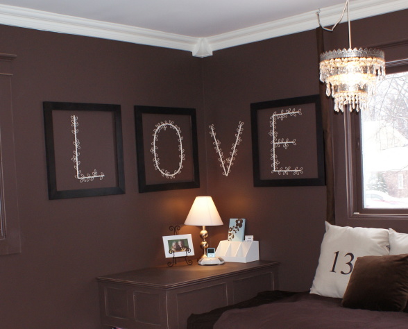 Love Lettering In Interior Decorating