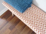 simple upholstered bench