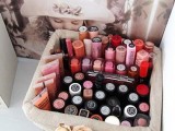 Makeup Storage In Baskets And Boxes