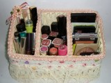 Makeup Storage In Baskets And Boxes