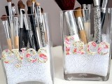 Makeup Storage In Tabletop Containers