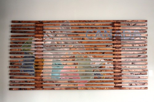 Map On Wood As Wall Decoration