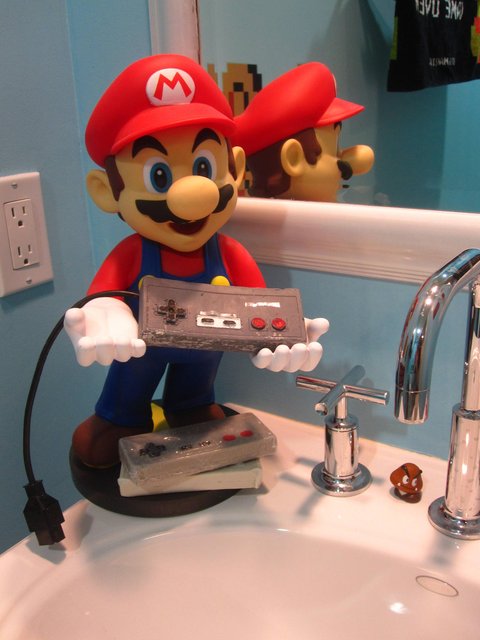 Mario Inspired Bathroom Design