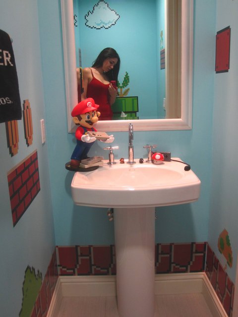Mario Inspired Bathroom Design