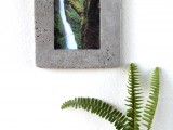 Minimalist Diy Concrete Picture Frame