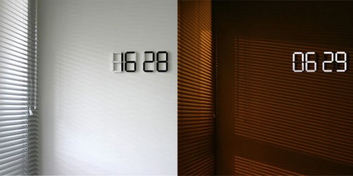 Modern Minimalist Digital Wall Clock