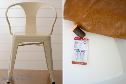 Modern DIY Leather Chair Cushion